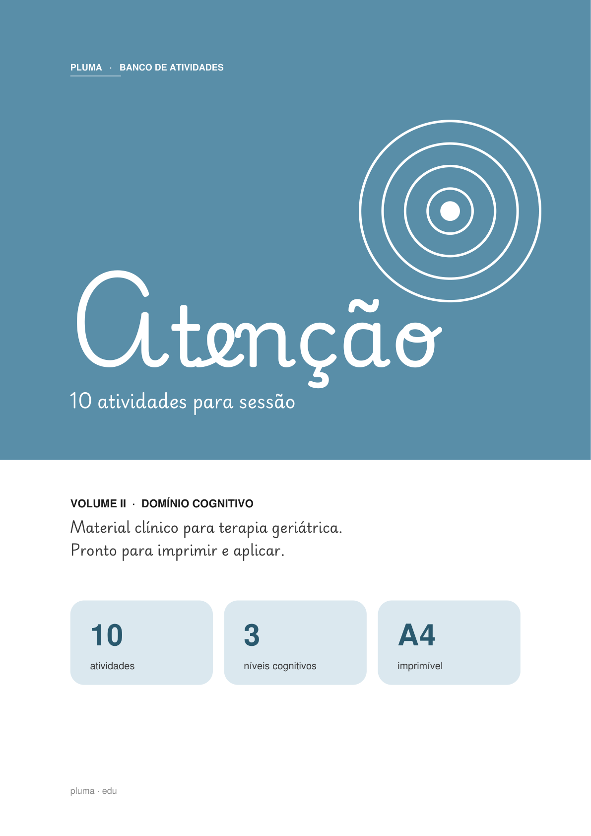 Banco de atividades de Atenção para terapia geriátrica