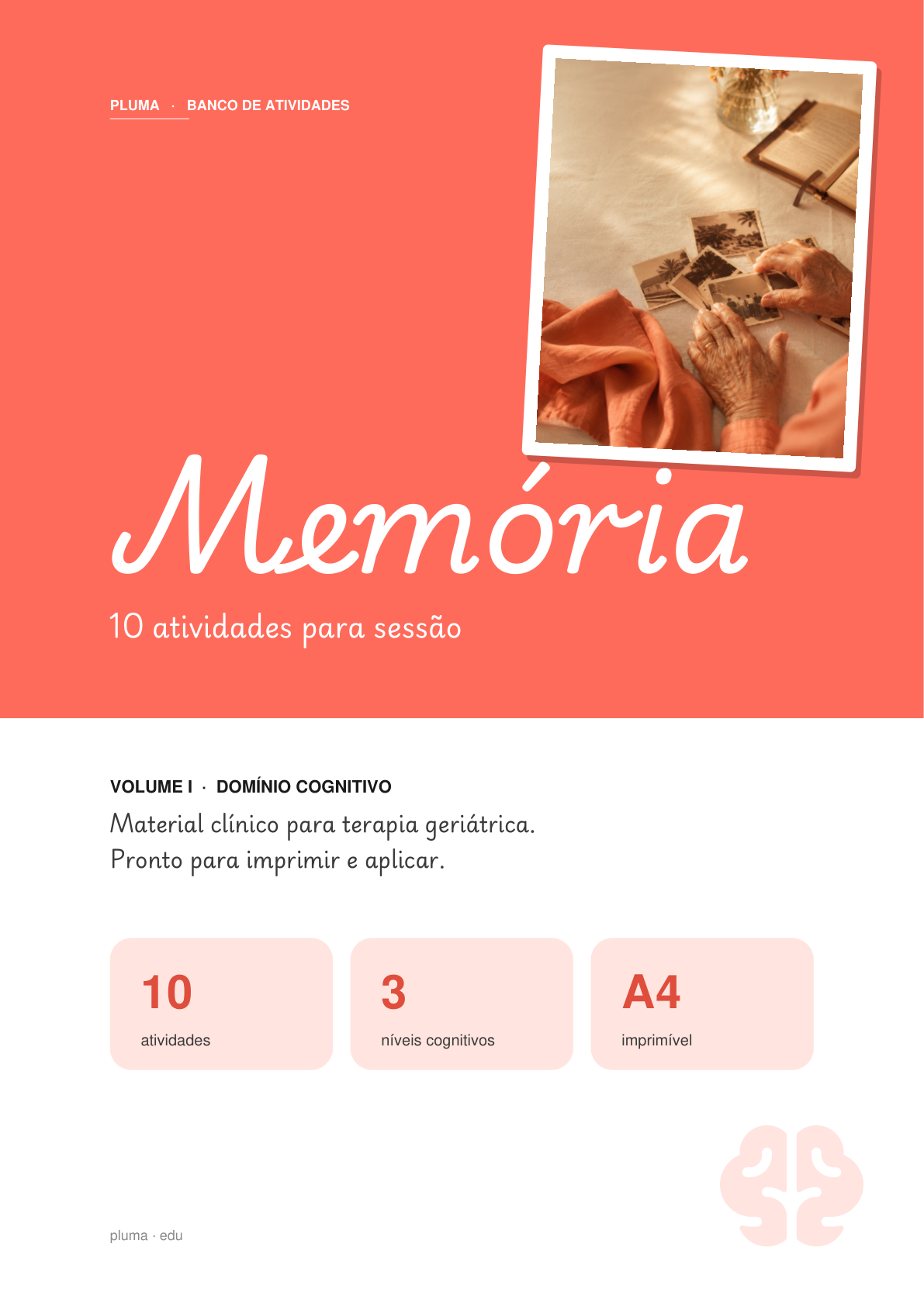 Banco de atividades de Memória para terapia geriátrica
