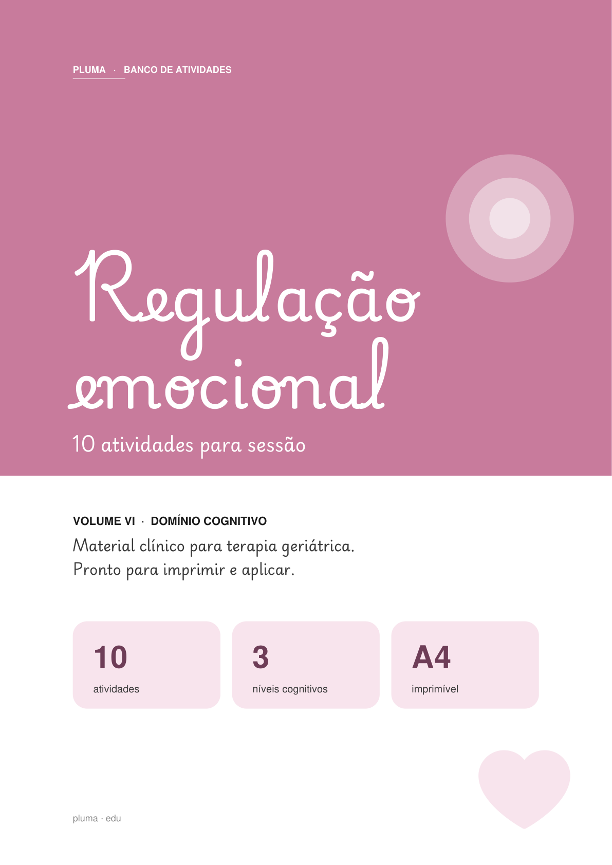 Banco de atividades de Regulação Emocional para terapia geriátrica